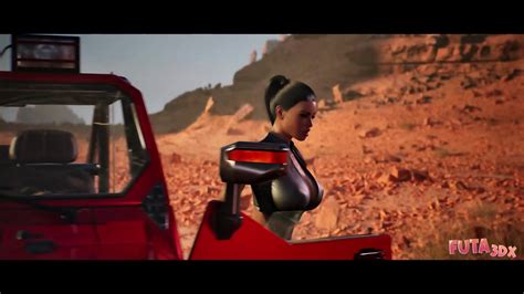 Futa DX Futa Brunette And Blonde Babes Stranded In The Desert Fucking Hard