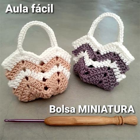 V Deo Aula Bolsa Miniatura De Croch V Deo Aula Bolsa Miniatura De