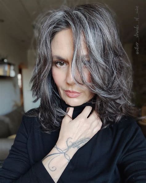 Liliya Petrova Silver Strands Of Mine Instagram Silver Grey Hair