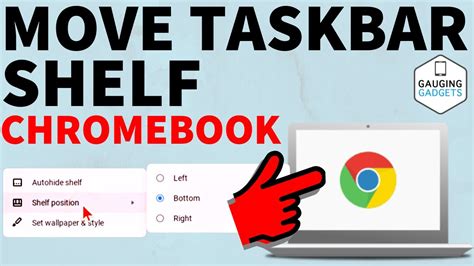 How To Move The Taskbar On Chromebook Move Chromebook Shelf YouTube