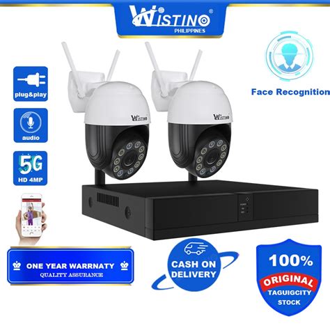 Delivery In Days Wistino Ch Mp Nvr Kits Outdoor Ptz Cctv Camera