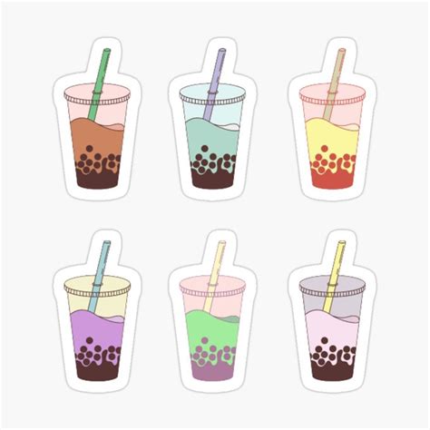 Boba Milk Tea Sticker Pack Sticker By Pandadays1 Cool Stickers