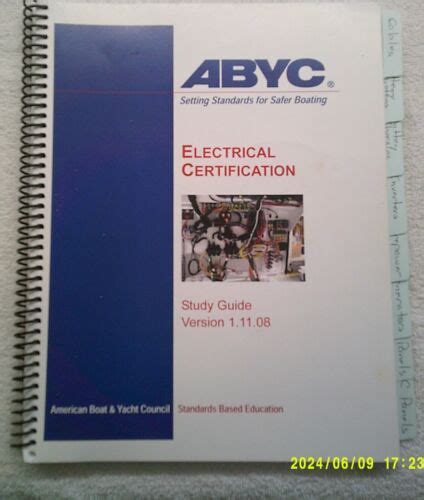 ABYC Marine Electrical Certification Study Guide Version 1 11 08 EBay