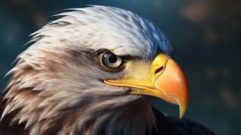 detailed  render   bald eagle  close background bald eagle