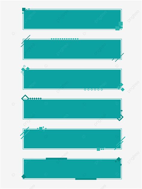 Title Box Clipart Transparent Background, Business Geometric Line ...