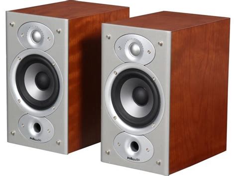 Polk Audio Rti Bookshelf Speaker Pair Cherry Newegg