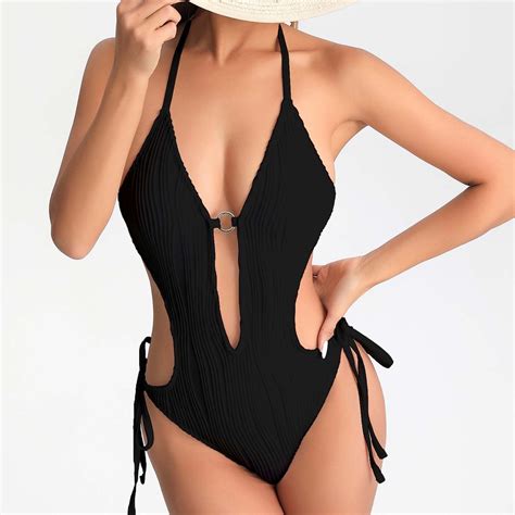 Homenesgenics Clearance Swim Suits For Women Tankini Bikini One Piece Women Solid Color