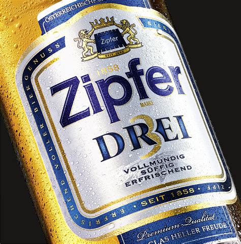 Zipfer Drei Flaschendesign by Pichler & Gattringer Grafik Design