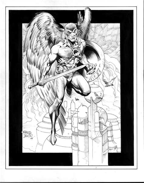 Hawkman 11x14 Commission By Rags Morales Michael Bair In