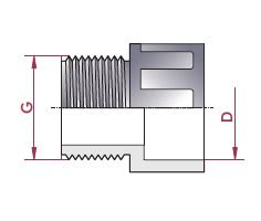 Manicotto Fm Incollaggio Femmina Filetto Maschio Pvc X