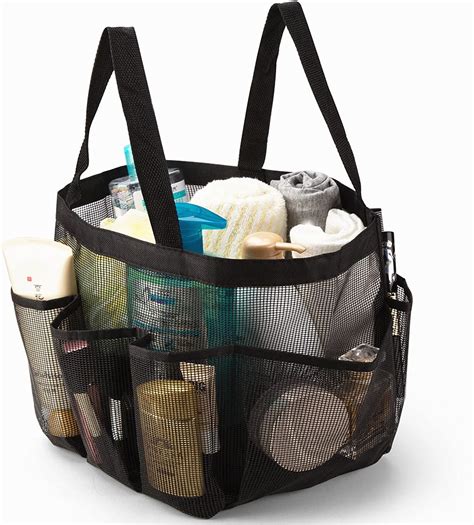 Amerteer Portable Mesh Shower Caddy Quick Dry Shower Tote Hanging Bath