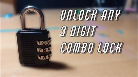 Breaking The Code Cracking A Digit Combination Lock In Easy Steps