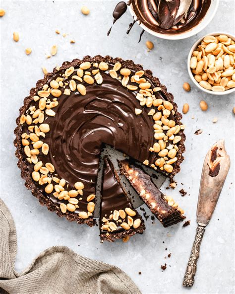 Snickers Tart Vegan And Gluten Free The Delicious Plate