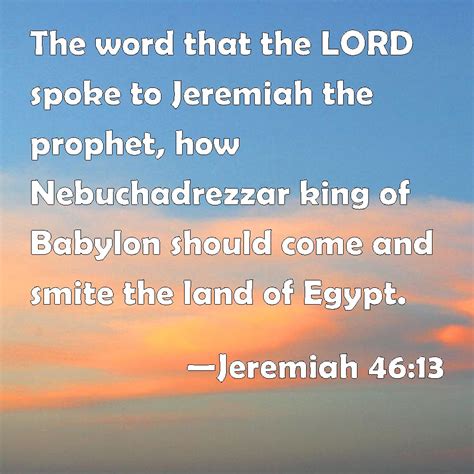 Jeremiah The Word That The Lord Spoke To Jeremiah The Prophet