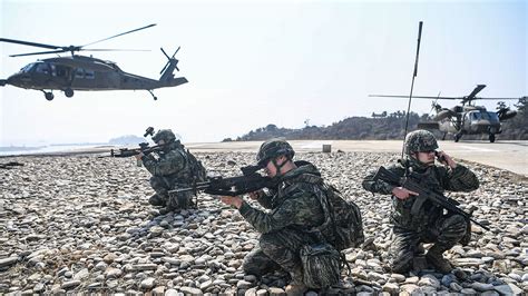 군 북한 국지도발 대비 서북도서 신속기동부대 증원훈련