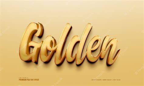 Premium Psd Golden 3d Editable Premium Psd Text Effect