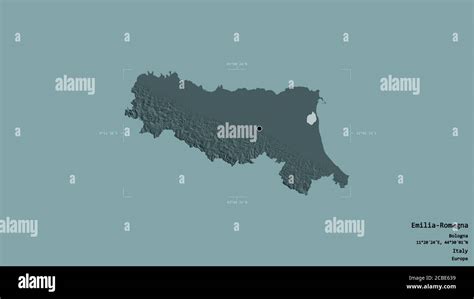 Area Of Emilia Romagna Region Of Italy Isolated On A Solid Background