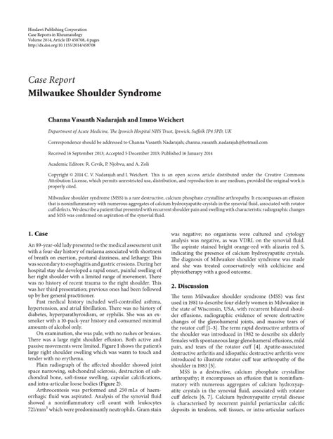 (PDF) Milwaukee Shoulder Syndrome