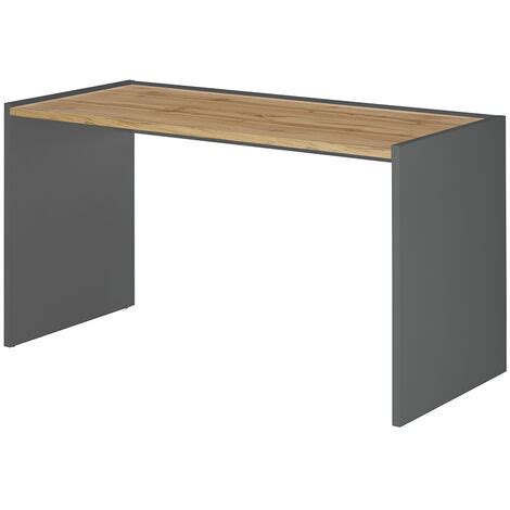 Büromöbel Set anthrazit mit Eiche CRISP 61 modern 3 teilig mit Schreibtisch