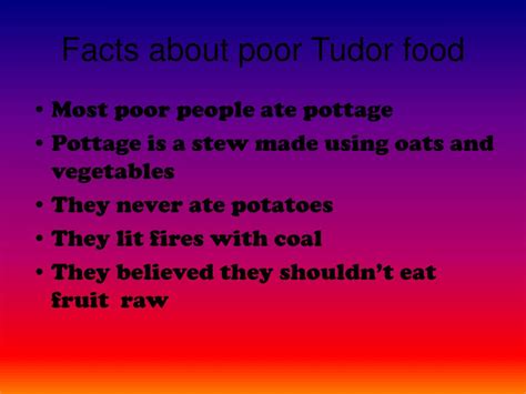 PPT - TUDOR FOOD PowerPoint Presentation - ID:658863