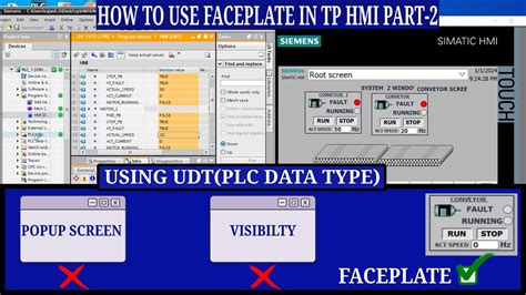 How To Use Face Plate Part Using Plc Datatype Udt By Rajesh