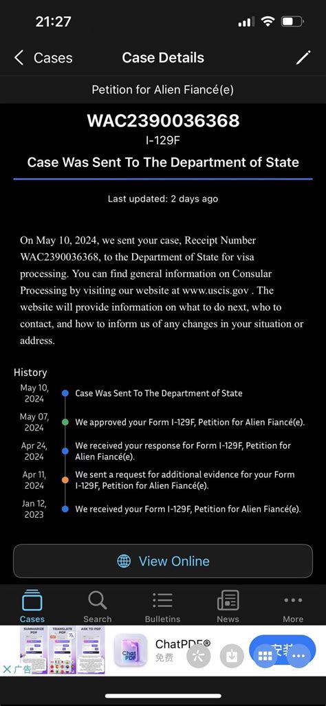 May K To Noa To Nvc To Embassy K Fiance E Visa Case Filing