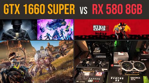 GTX 1660 Super Vs RX 580 8GB Test In 8 Games 1080p YouTube