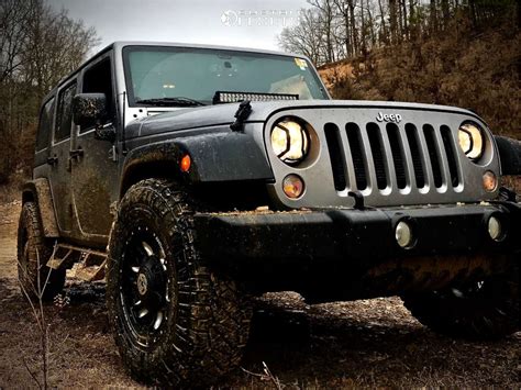 2016 Jeep Wrangler Jk With 17x9 12 Anthem Off Road Aviator And 28575r17 Nitto Ridge Grappler