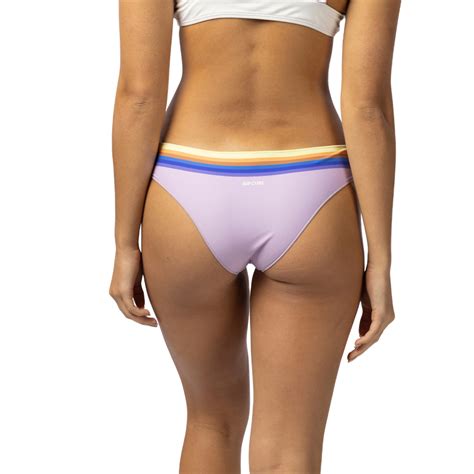 Bikini Rip Curl Sunrise Stripe Cheeky Hipster Lila La Isla Racks Ltda