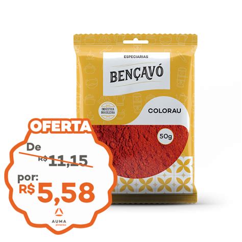 COLORAU BENÇAVÓ FARDO 15X50G PREÇO POR UNIDADE R 0 74 Auma Negócios