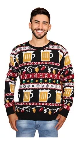 Sueter Navideño Ugly Sweater Tejido D Cerveza Unisex Navidad MercadoLibre