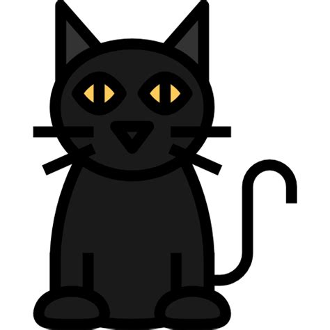 Black Cat Mavadee Lineal Color Icon