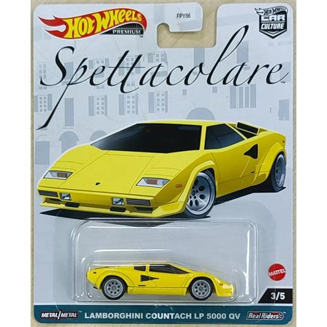 Hot Wheels Premium Lamborghini Countach LP 5000 QV Car Culture Spettacolare Jay Leno S Garage