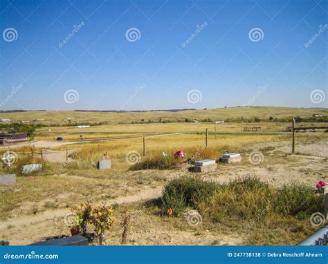 Wounded Knee Cemetery, South Dakota Stock Photo - Image of eighteen ...