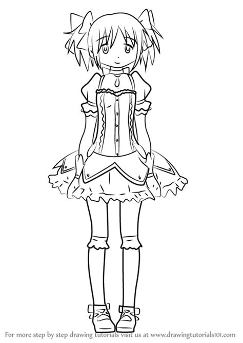 Learn How to Draw Madoka Kaname from Puella Magi Madoka Magica (Puella ...