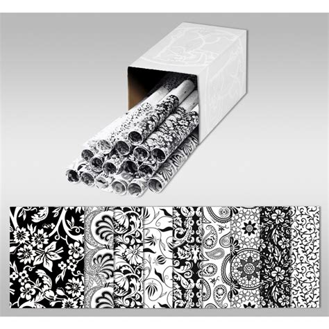 Transparentpapier Black White X Cm Rollen