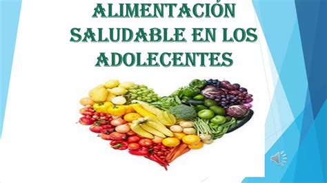 Alimentación Saludable En Adolescentes Youtube