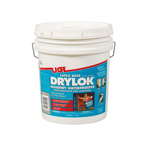 Ugl Drylok Gray Flat Latex Masonry Waterproofer 5 Gal Ace Hardware