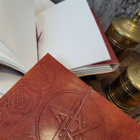 Leather Book Of Shadows Etsy