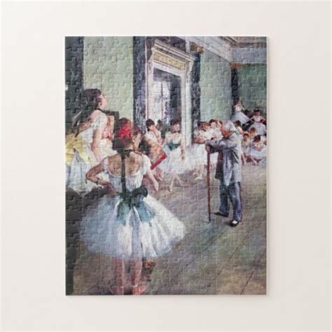 The Dance Class By Edgar Degas Vintage Ballet Art Jigsaw Puzzle Zazzle