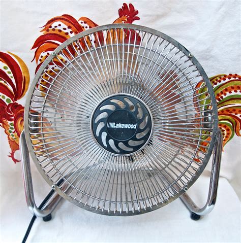 Vtg Lakewood Fanmetal Bladed Fanindustrial Fan