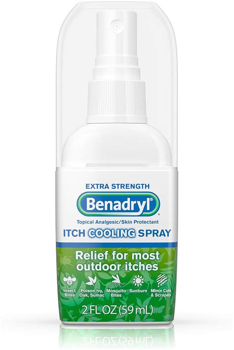 Amazon Benadryl Extra Strength Anti Itch Cooling Spray Topical