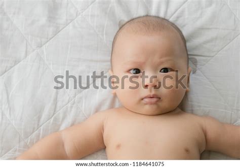 Close Naked Asian Baby Looking Camera Stock Photo Shutterstock