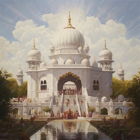 Premium AI Image | Gurdwara Sikh temple Punjab India