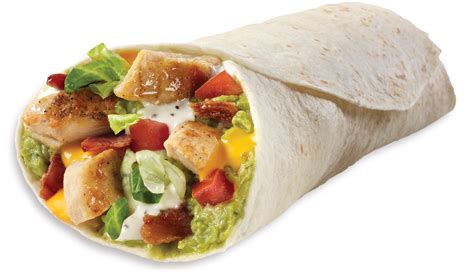 Tacotime Menu Chicken Blt Burrito