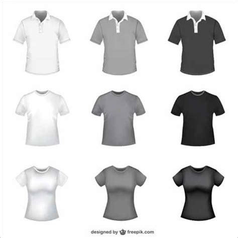 T-shirt Design Templates: 38 Sets Free Editable Vectors