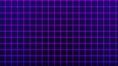 Retro Style 1980 Purple Grid Pattern Moving Over Star Background