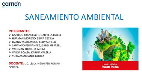 Saneamiento Ambiental Silvia Huaman Udocz