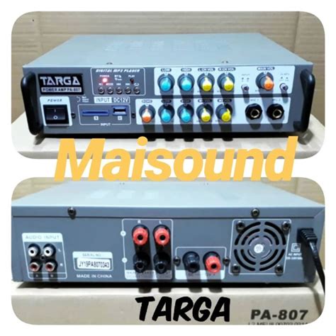 Jual Promo AMPLI TARGA PA 807 AMPLIFIER TARGA PA807 Keren Shopee