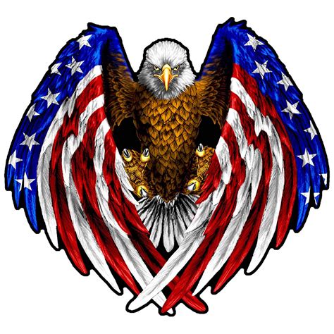 Bald Eagle Usa American Flag Car Truck Window Decal Sticker Vinyl ...